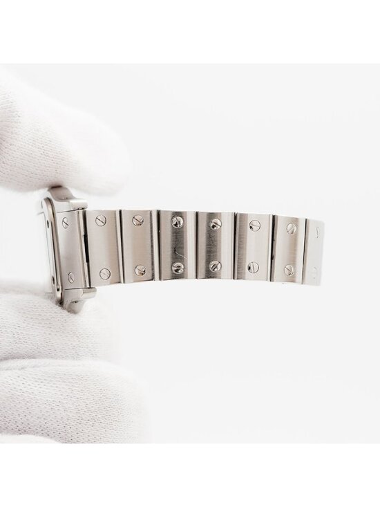 Cartier Santos Galbe SM Ivory Dial Watch main image 8